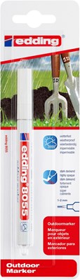 edding 8055 Outdoormarker weiß, Rundspitze 1-2 mm (Art.-Nr.: 4-8055-1-1049)