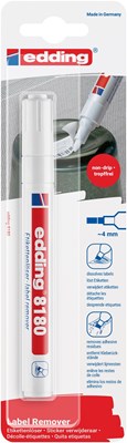 edding 8180 Etikettenlösemarker transparent, Keilspitze 4 mm (Art.-Nr.: 4-8180-1-4)