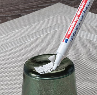 edding 8180 Etikettenlösemarker transparent, Keilspitze 4 mm (Art.-Nr.: 4-8180-1-4)