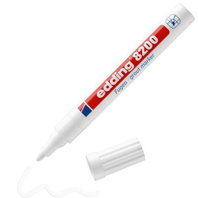 edding 8200 Fugenmarker weiß, Rundspitze 2-4 mm (Art.-Nr.: 4-8200-1-4049)