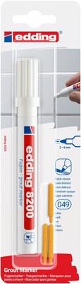 edding 8200 Fugenmarker weiß, Rundspitze 2-4 mm (Art.-Nr.: 4-8200-1-4049)