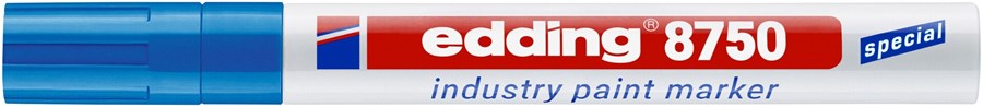 edding 8750 Industrie Lackmarker blau, Rundspitze 2-4 mm (Art.-Nr.: 4-8750003)