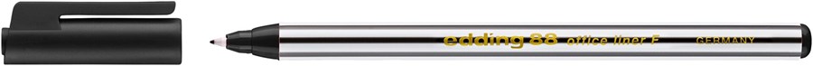 edding 88 F Office Fineliner F schwarz, Rundspitze 0,6 mm (Art.-Nr.: 4-88001)