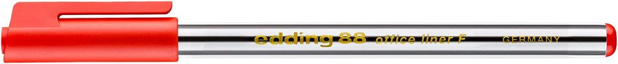 edding 88 F Office Fineliner F rot, Rundspitze 0,6 mm (Art.-Nr.: 4-88002)