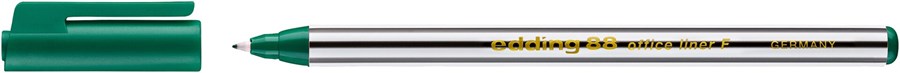 edding 88 F Office Fineliner F grün, Rundspitze 0,6 mm (Art.-Nr.: 4-88004)