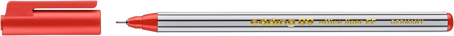 edding 89 EF Office Fineliner EF rot, Kunststoffspitze 0,3 mm (Art.-Nr.: 4-89002)