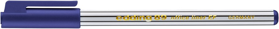 edding 89 EF Office Fineliner EF blau, Kunststoffspitze 0,3 mm (Art.-Nr.: 4-89003)
