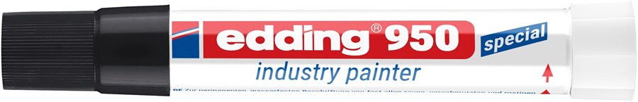edding 950 Industrie Pastenmarker schwarz, Pastenspitze bis 10 mm (Art.-Nr.: 4-950001)