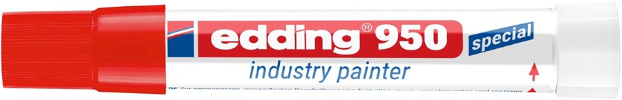 edding 950 Industrie Pastenmarker rot, Pastenspitze bis 10 mm (Art.-Nr.: 4-950002)
