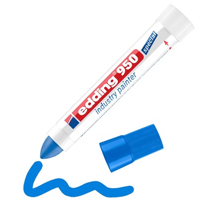 edding 950 Industrie Pastenmarker blau, Pastenspitze bis 10 mm (Art.-Nr.: 4-950003)