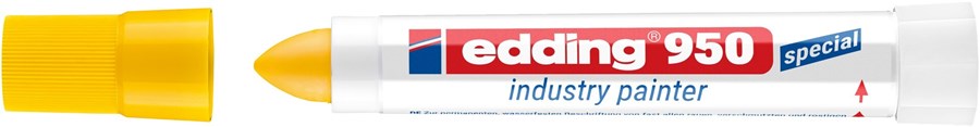 edding 950 Industrie Pastenmarker gelb, Pastenspitze bis 10 mm (Art.-Nr.: 4-950005)