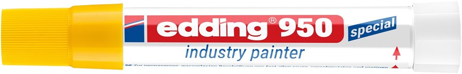 edding 950 Industrie Pastenmarker gelb, Pastenspitze bis 10 mm (Art.-Nr.: 4-950005)