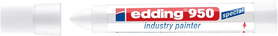edding 950 Industrie Pastenmarker weiß, Pastenspitze bis 10 mm (Art.-Nr.: 4-950049)