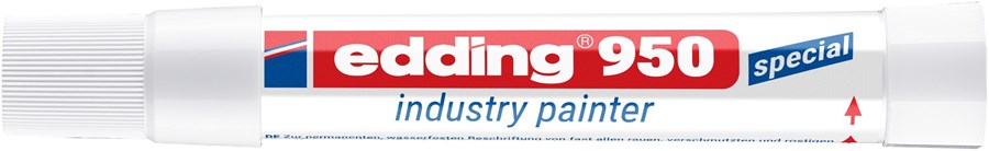 edding 950 Industrie Pastenmarker weiß, Pastenspitze bis 10 mm (Art.-Nr.: 4-950049)