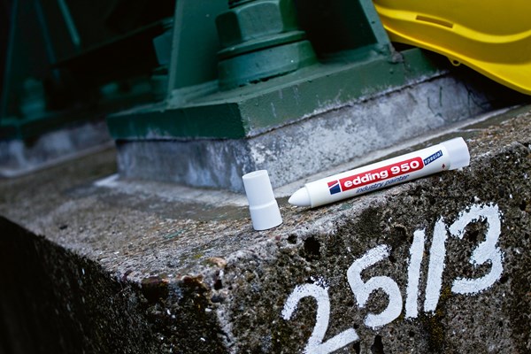 edding 950 Industrie Pastenmarker weiß, Pastenspitze bis 10 mm (Art.-Nr.: 4-950049)