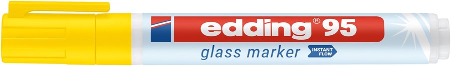 edding 95 Glasmarker gelb, Rundspitze 1,5-3mm (Art.-Nr.: 4-95005)