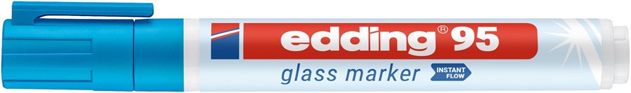 edding 95 Glasmarker hellblau, Rundspitze 1,5-3mm (Art.-Nr.: 4-95010)