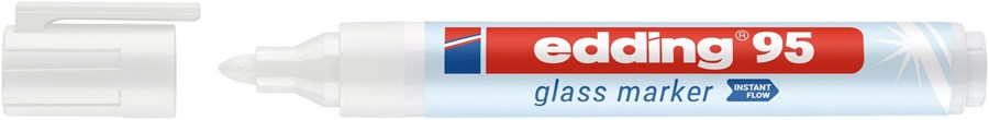 edding 95 Glasmarker weiß, Rundspitze 1,5-3mm (Art.-Nr.: 4-95049)