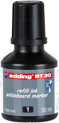 edding BT 30 Nachfülltinte für Whiteboardmarker schwarz, 30 ml (Art.-Nr.: 4-BT30001)
