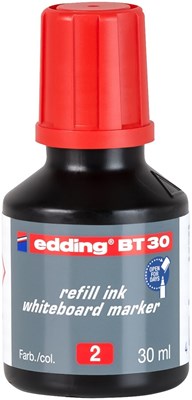 edding BT 30 Nachfülltinte für Whiteboardmarker rot, 30 ml (Art.-Nr.: 4-BT30002)