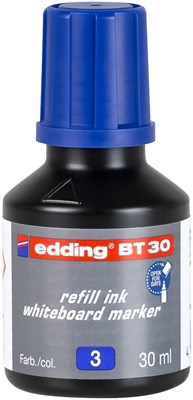 edding BT 30 Nachfülltinte für Whiteboardmarker blau, 30 ml (Art.-Nr.: 4-BT30003)