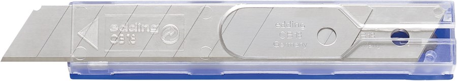 edding CB 18 Ersatzklingen für Cutter M 18, Spender mit 10 Klingen (Art.-Nr.: 4-CB18)