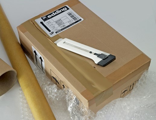 edding CB 18 Ersatzklingen für Cutter M 18, Spender mit 10 Klingen (Art.-Nr.: 4-CB18)