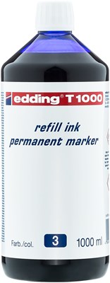 edding T 1000 Nachfülltinte für Permanentmarker blau, 1000 ml (Art.-Nr.: 4-T1000003)