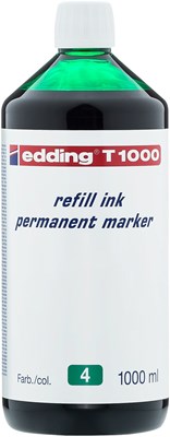 edding T 1000 Nachfülltinte für Permanentmarker grün, 1000 ml (Art.-Nr.: 4-T1000004)