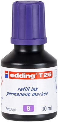 edding T 25 Nachfülltinte für Permanentmarker violett, 30 ml (Art.-Nr.: 4-T25008)