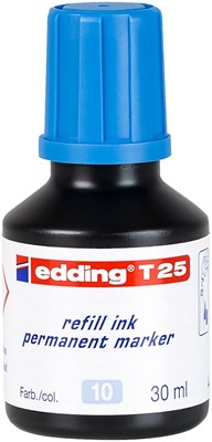 edding T 25 Nachfülltinte für Permanentmarker hellblau, 30 ml (Art.-Nr.: 4-T25010)