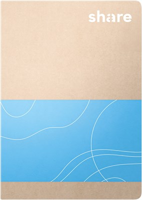 share Notizheft A6 kariert pastellblau-lavendel (Art.-Nr.: 4-0015)