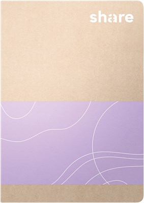 share Notizheft A6 kariert pastellblau-lavendel (Art.-Nr.: 4-0015)