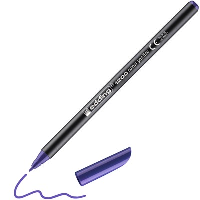 edding 1200 Fasermaler violett, Rundspitze 1 mm (Art.-Nr.: 4-1200008)