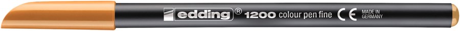 edding 1200 Fasermaler hellorange, Rundspitze 1 mm (Art.-Nr.: 4-1200016)