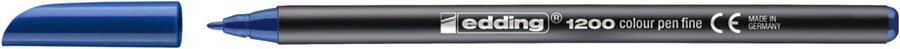 edding 1200 Fasermaler stahlblau, Rundspitze 1 mm (Art.-Nr.: 4-1200017)