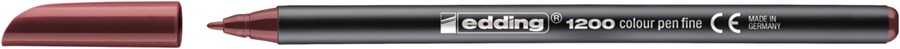 edding 1200 Fasermaler englischrot, Rundspitze 1 mm (Art.-Nr.: 4-1200028)