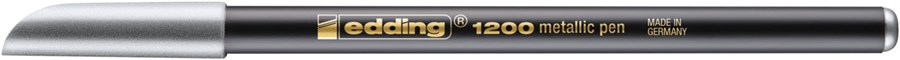 edding 1200 Fasermaler metallic silber, Rundspitze 1-3 mm (Art.-Nr.: 4-1200054)