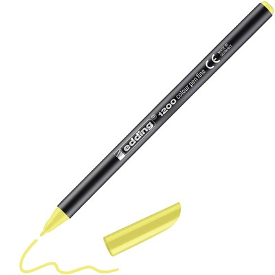 edding 1200 Fasermaler neongelb, Rundspitze 1 mm (Art.-Nr.: 4-1200065)