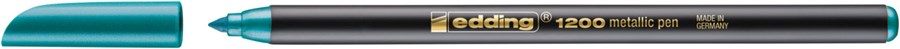 edding 1200 Fasermaler metallic grün metallic, Rundspitze 1-3 mm (Art.-Nr.: 4-1200074)