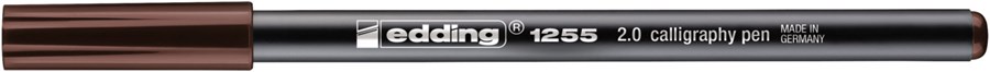 edding 1255 Kalligrafiestift dunkelbraun, Kalligrafie Spitze 2 mm (Art.-Nr.: 4-125520-018)