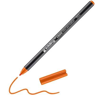 edding 1300 Fasermaler orange, Rundspitze 2 mm (Art.-Nr.: 4-1300006)