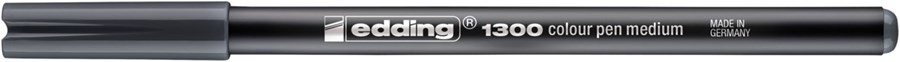 edding 1300 Fasermaler dunkelgrau, Rundspitze 2 mm (Art.-Nr.: 4-1300021)