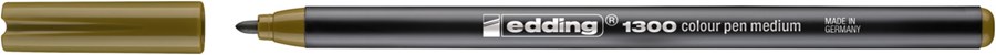 edding 1300 Fasermaler olivbraun, Rundspitze 2 mm (Art.-Nr.: 4-1300027)