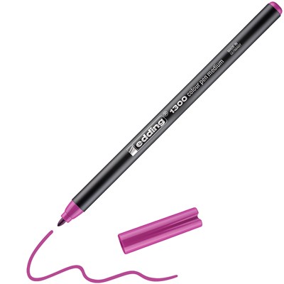 edding 1300 Fasermaler blassviolett, Rundspitze 2 mm (Art.-Nr.: 4-1300031)