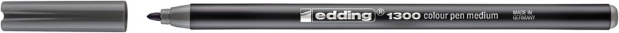edding 1300 Fasermaler braungrau, Rundspitze 2 mm (Art.-Nr.: 4-1300040)