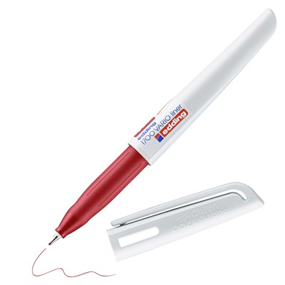 edding 1700 Vario Fineliner rot, Kunststoffspitze 0,5 mm (Art.-Nr.: 4-1700-4002)