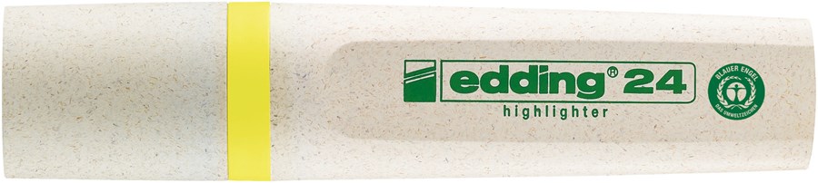 edding 24 EcoLine Textmarker gelb, Keilspitze 2-5 mm (Art.-Nr.: 4-24005)