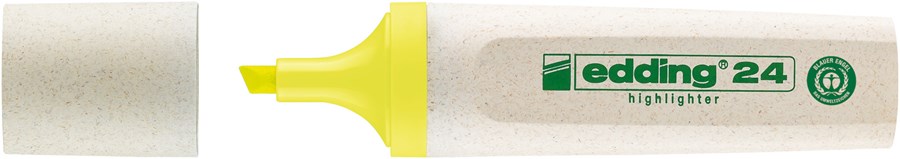 edding 24 EcoLine Textmarker gelb, Keilspitze 2-5 mm (Art.-Nr.: 4-24005)