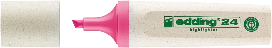 edding 24 EcoLine Textmarker rosa, Keilspitze 2-5 mm (Art.-Nr.: 4-24009)